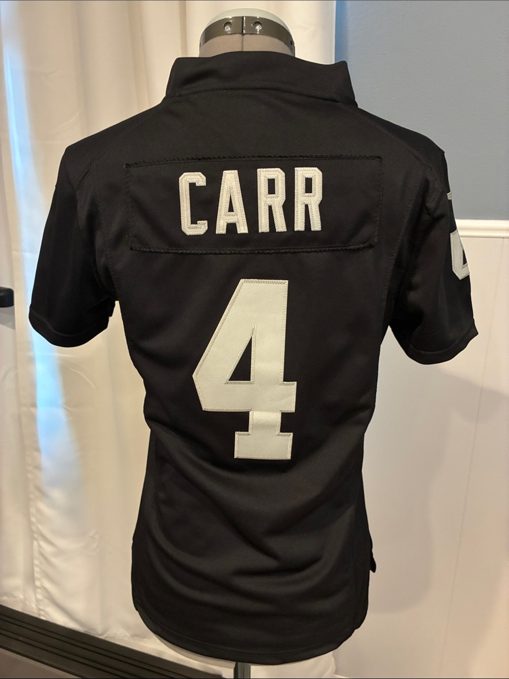 Nike NFL On Field Black Derek Carr 4 Raiders Jersey - Team  Shirt XS